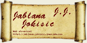 Jablana Jokišić vizit kartica